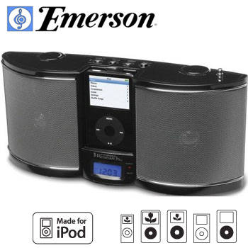 Portable Radio / Alarm Clock with iPod Docking Station